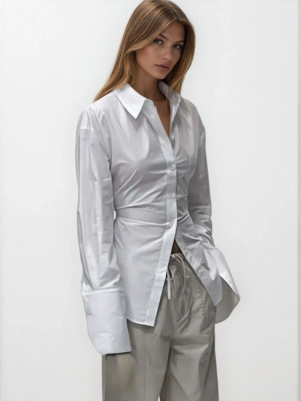 Camicia con laccetti sul retro
