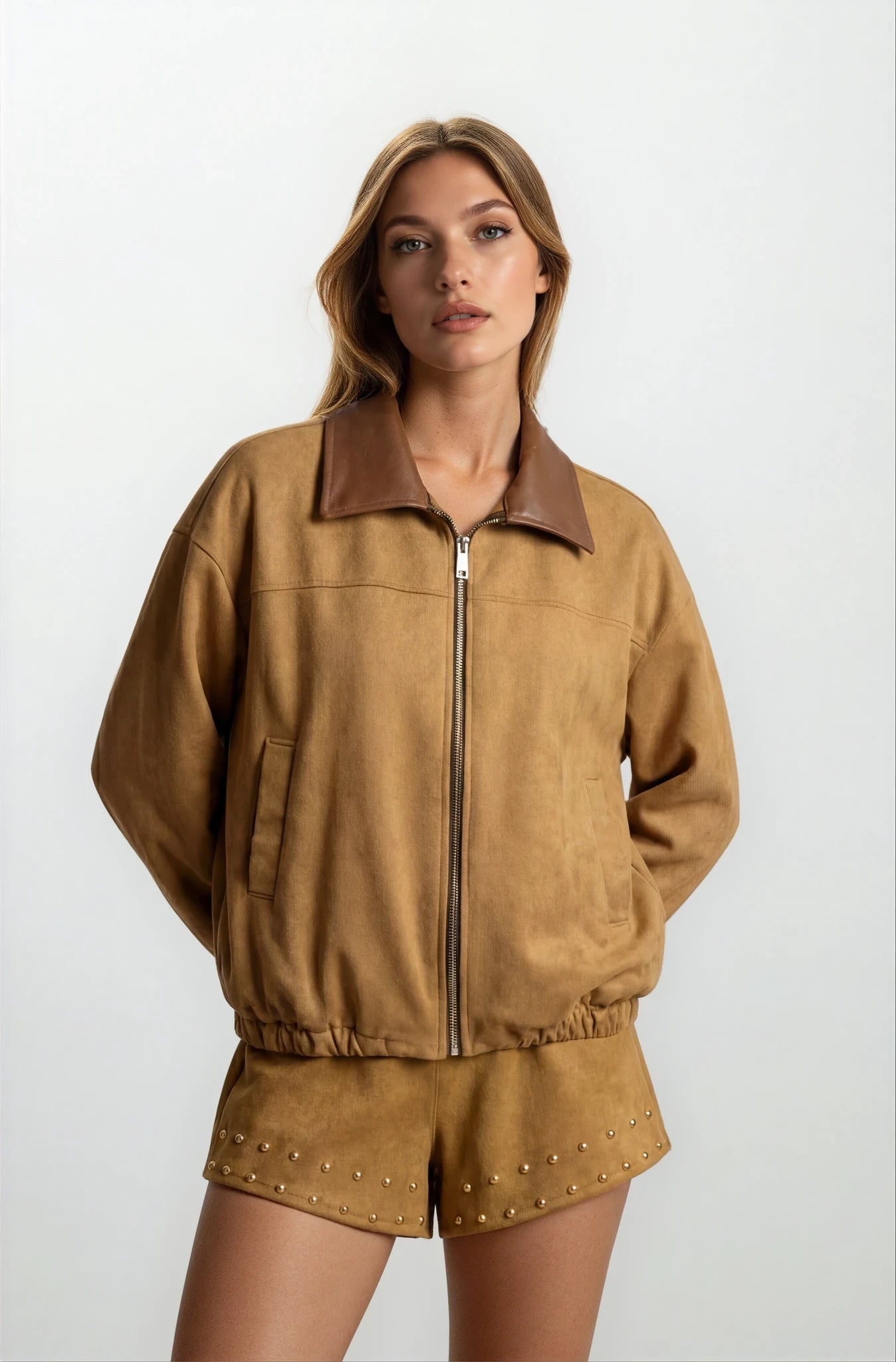 Bomber scamosciato