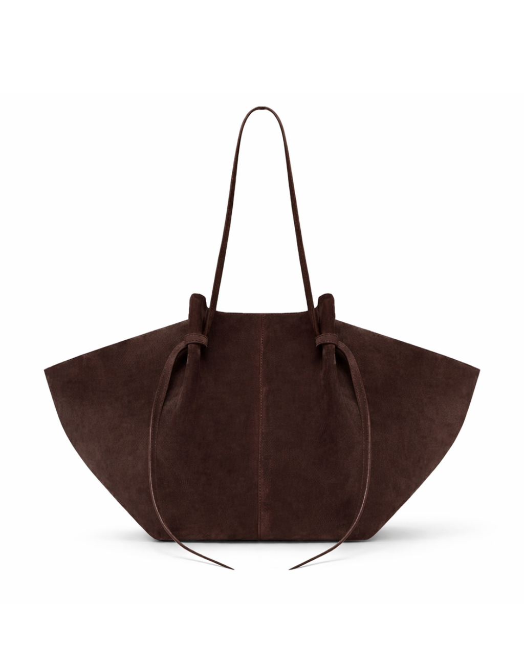 Suede bag maxi