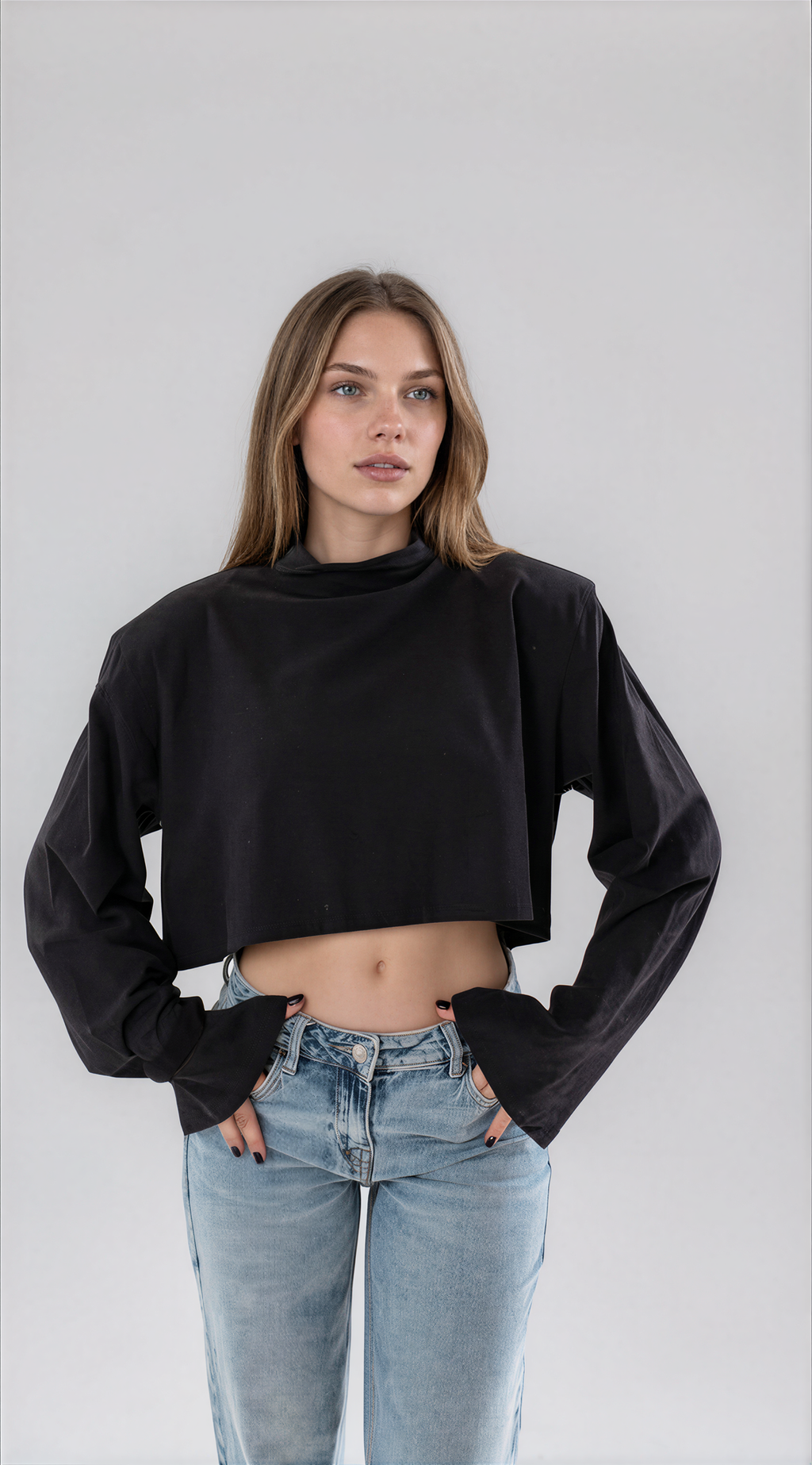 Longsleeve crop Cult