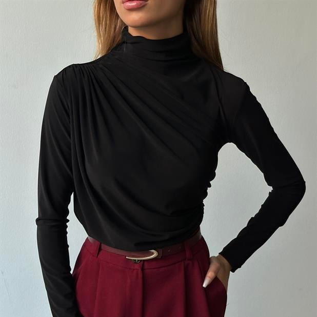Maglia drappeggiata